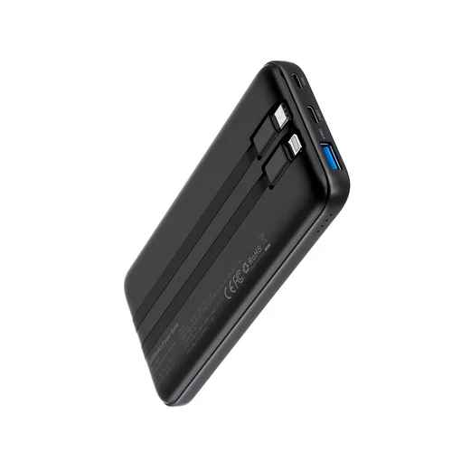 Choetech B654 išorinė baterija 10 000 mAh, 22,5 W, juoda image 1