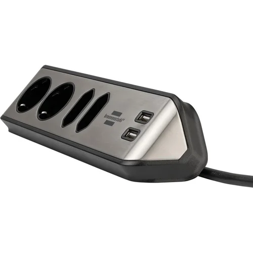 BRENNENSTUHL Buitinis ilgintuvas, 4 lizdai, 2 USB, 2 m image 3