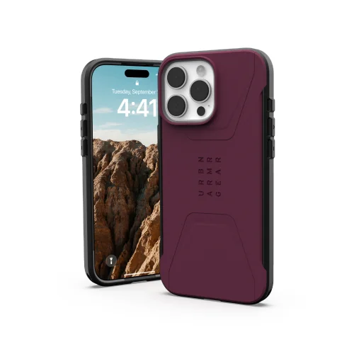 UAG Civilian MagSafe dėklas iPhone 16 Pro Max, raudonas image 3