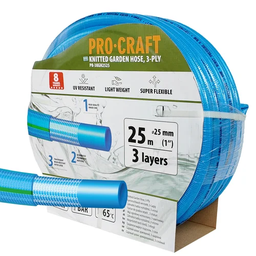 ProCraft PR-3KGH2525 25 m mėlyna sodo žarna image 1