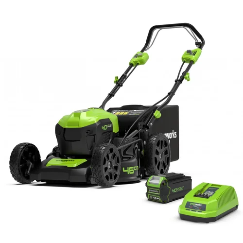 Greenworks GD40LM46SPK4 vejapjovė, 40 V, 4,0 Ah, 46 cm image 1