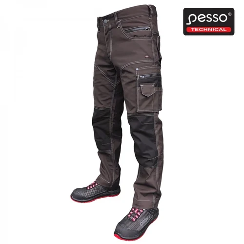 Pesso KDRD Twill darbo kelnės, rudos, 52 dydis image 1