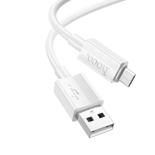 Hoco X107 USB-A–Micro USB kabelis, 1 m, baltas image 1