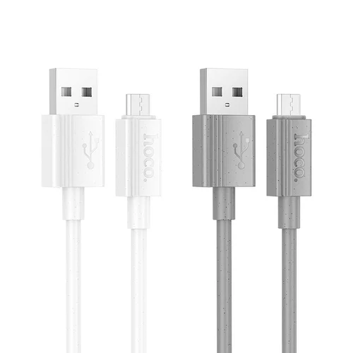 Hoco X107 USB-A–Micro USB kabelis, 1 m, baltas image 2