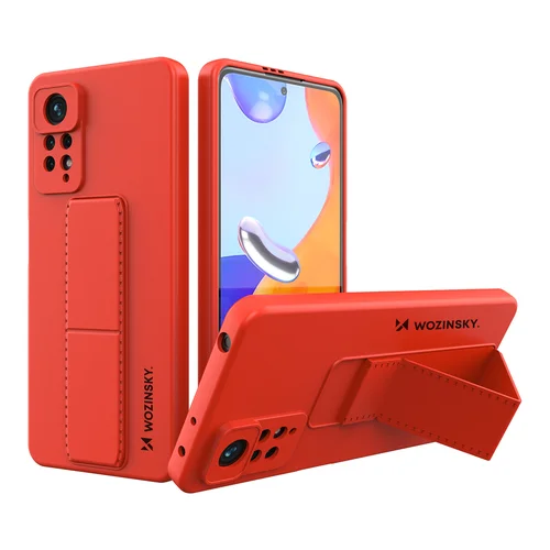 Wozinsky Kickstand Case dėklas Xiaomi Redmi Note 11 Pro raudonas image 1