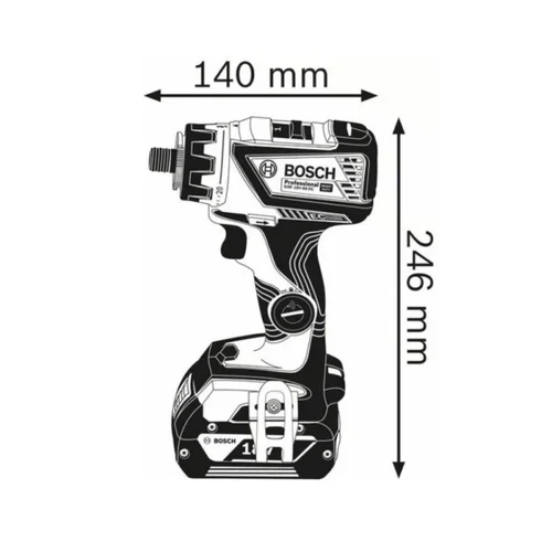 Bosch GSR 18V-60 FC akumuliatorinis suktuvas-gręžtuvas su priedais image 2