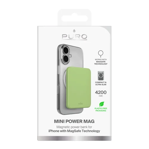 Puro Slim Power Mag 4200 mAh žalias image 2