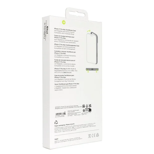 Apple TechWoven dėklas iPhone 17 Pro Max, žalias image 3