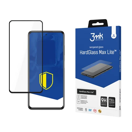 3mk HardGlass Max Lite stiklas Xiaomi POCO X3, juodas image 1