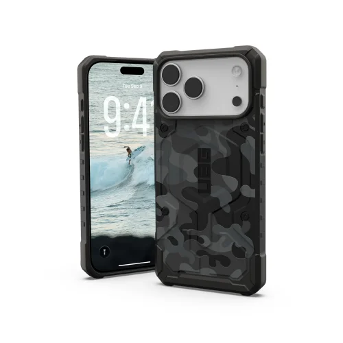 UAG Pathfinder MagSafe dėklas iPhone 17 Pro Max, juodas ir pilkas image 1