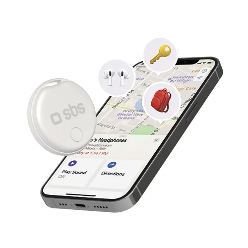 SBS Track My Circle seklys Apple Find My, baltas image 1