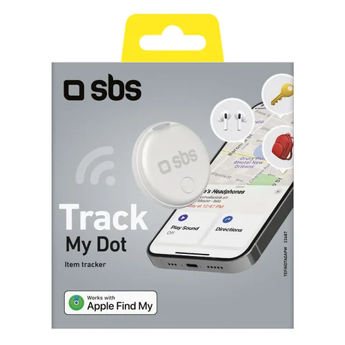 SBS Track My Circle seklys Apple Find My, baltas image 2