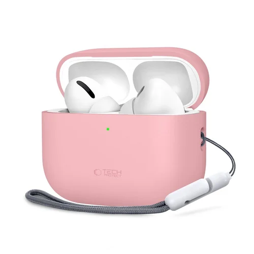 Tech-Protect silikoninis dėklas AirPods Pro 3, rožinis image 1