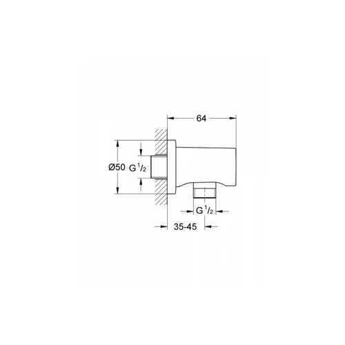 Grohe 27057AL0 Dušo galvos alkūnė image 2