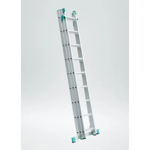 EUROSTYL aliuminės kopėčios 3dalių, 3x8 pakopų, 230-513 cm image 1