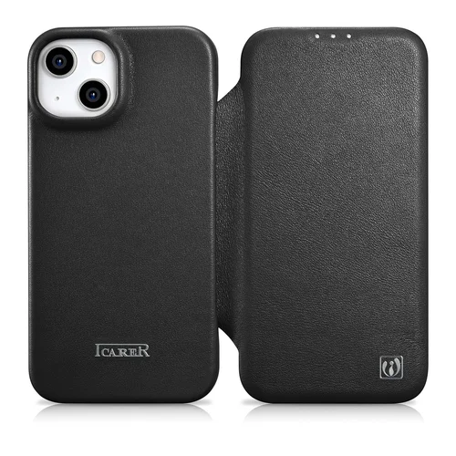 iCarer CE Premium odinis dėklas iPhone 14 Plus, MagSafe, juodas image 1