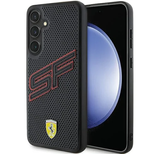 Ferrari Big SF perforuotas dėklas Samsung Galaxy S24, juodas image 1