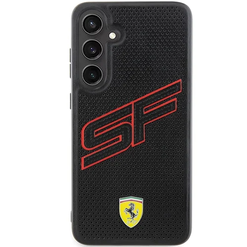 Ferrari Big SF perforuotas dėklas Samsung Galaxy S24, juodas image 3