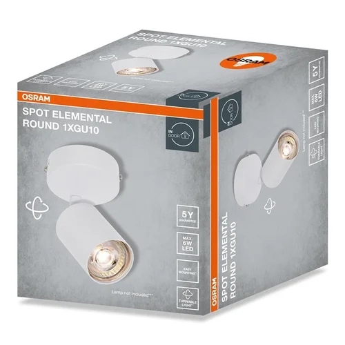 Osram kryptinis šviestuvas 1xGU10, baltas image 3