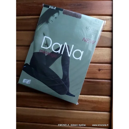 DaNa EGLĖ melange pėdkelnės, 60 den, 4XL, juodos image 1