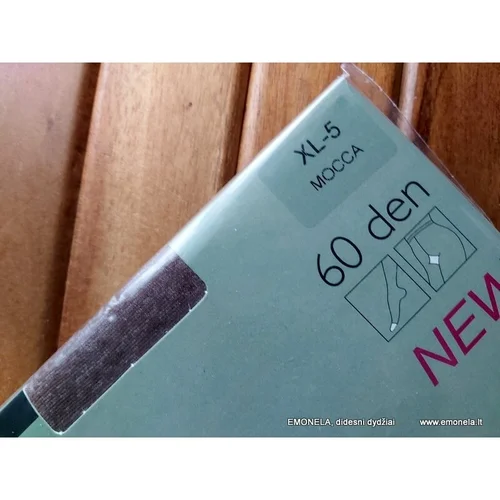 DaNa EGLĖ melange pėdkelnės, 60 den, 4XL, juodos image 2