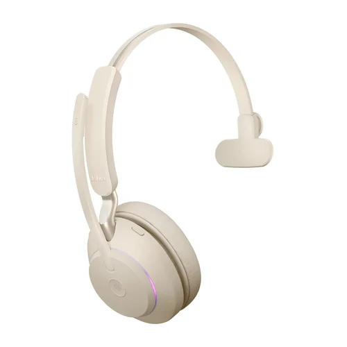 Jabra Evolve2 65 USB-A smėlinės MS Mono ausinės image 2