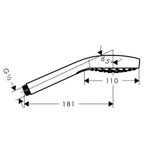 Hansgrohe Croma Select E 26814990, Aukso spalvos, 110 mm image 2