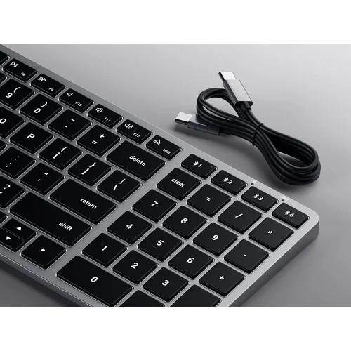 Satechi Slim X2 ST-BTSX2M belaidė QWERTY klaviatūra, erdvinė pilka image 2