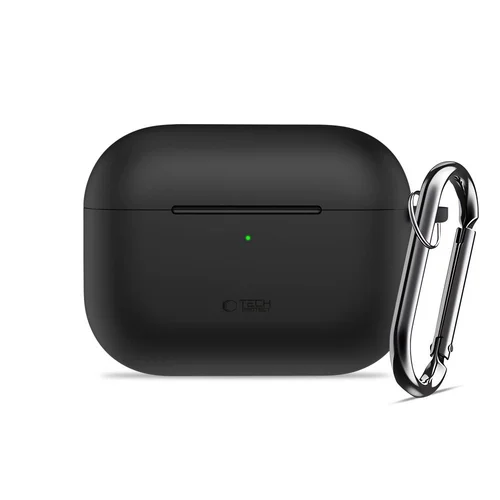 Tech-Protect silikoninis dėklas-kabykla AirPods Pro 3, juodas image 2