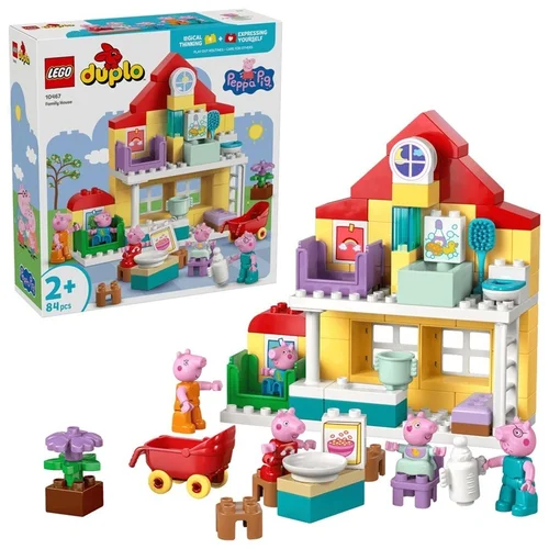Konstruktorius LEGO DUPLO Peppa Pig Šeimos namas 10467 84vnt image 1