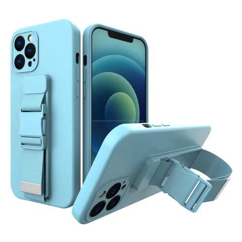Xiaomi Redmi Note 9 / 10X 4G TPU dėklas su virve, mėlynas image 1
