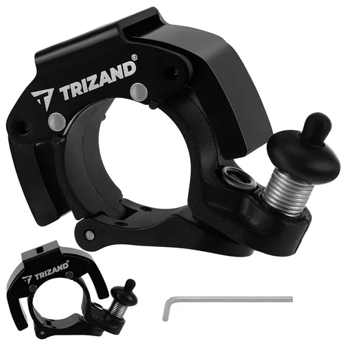 Trizand mechaninis dviračio skambutis, 7,5 × 4,5 × 2 cm, juodas image 3