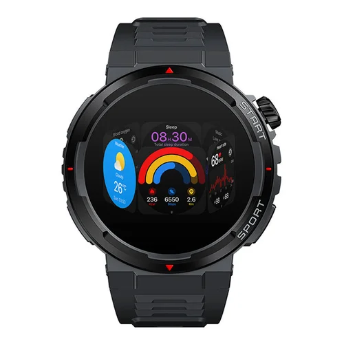 Zeblaze Ares 3 Plus juodas išmanusis laikrodis image 2