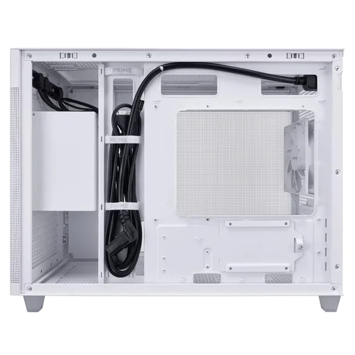 ASUS Prime AP201 MicroATX Mini Tower baltas korpusas image 3