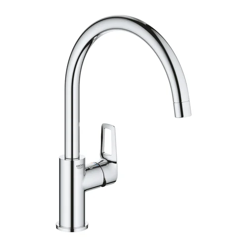 Grohe BauLoop 31368001 aukštas snapelis 360° Sidabrinis image 1