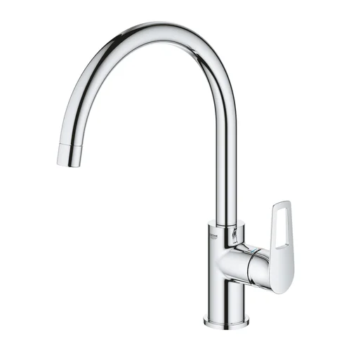 Grohe BauLoop 31368001 aukštas snapelis 360° Sidabrinis image 2
