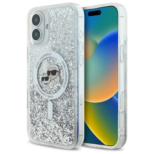 Karl Lagerfeld Liquid Glitter MagSafe dėklas iPhone 16 Plus image 1