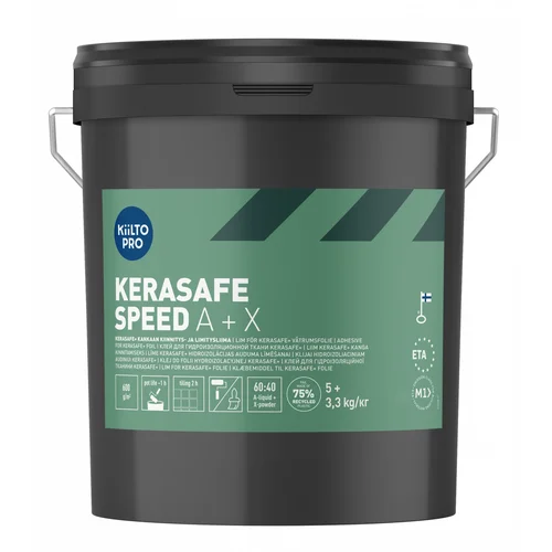 Kiilto KeraSafe+ ir Kiilto KeraSafe Speed A+ X hidroizoliaciniai klijai audiniui image 1