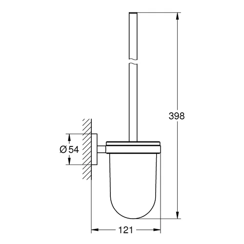 Grohe Essentials 40374001 Tualetinio šepečio rinkinys image 2