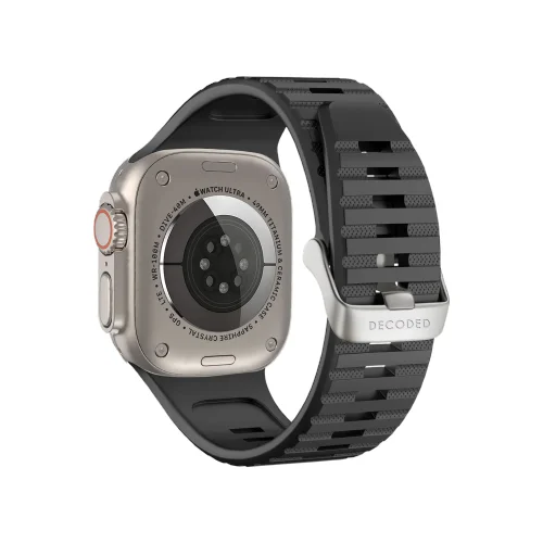 Decoded Ultra Traction silikoninis dirželis Apple Watch 42/44/45/49 mm, juodas image 1