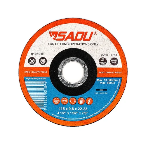SADU Nerūdijanio plieno pjovimo diskas 125x1,0mm komplektas 10 vnt. image 2