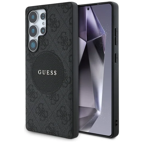 Guess 4G Apvalus Patches MagSafe dėklas Samsung Galaxy S25 Ultra, juodas image 1