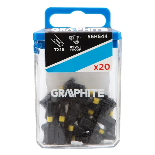 GRAPHITE Smūginiai antgaliai TX15 x 25 mm, 20 vnt. image 2