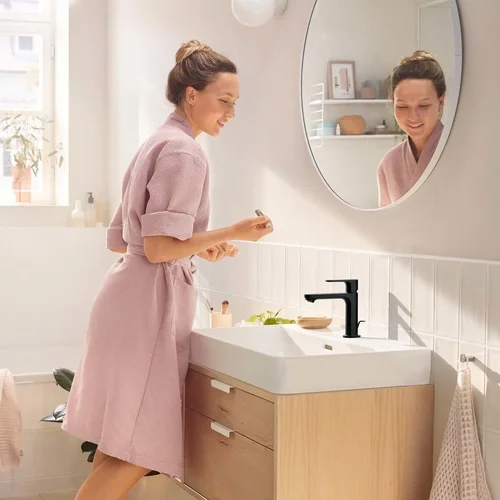 Hansgrohe praustuvo maišytuvas REBRIS S 110 juodas matinis image 2