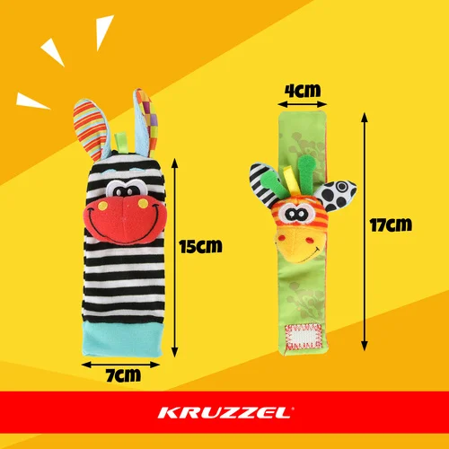 Kruzzel 25068 barškučių rinkinys, 4 vnt. image 3