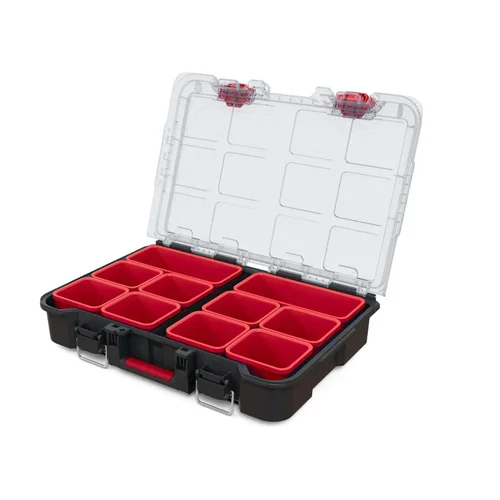 Keter STACK N ROLL Įrankių dėžė 51.5 cm x 34.5 cm x 11.5 cm, juoda/raudona image 1