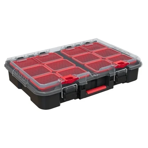 Keter STACK N ROLL Įrankių dėžė 51.5 cm x 34.5 cm x 11.5 cm, juoda/raudona image 2
