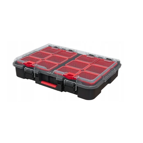Keter STACK N ROLL Įrankių dėžė 51.5 cm x 34.5 cm x 11.5 cm, juoda/raudona image 3