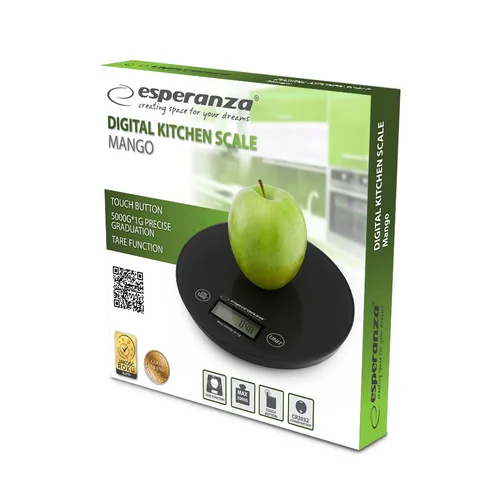 Esperanza EKS003K elektroninės virtuvinės svarstyklės, 5 kg image 3