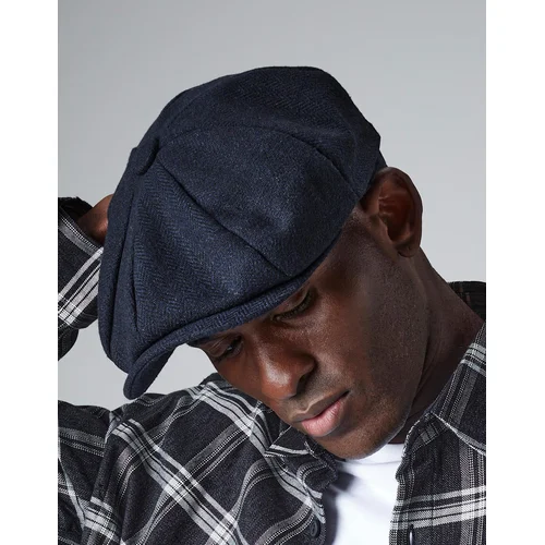 Heritage Bakerboy Beechfield B628 kepurė S/M Charcoal Herringbone image 2